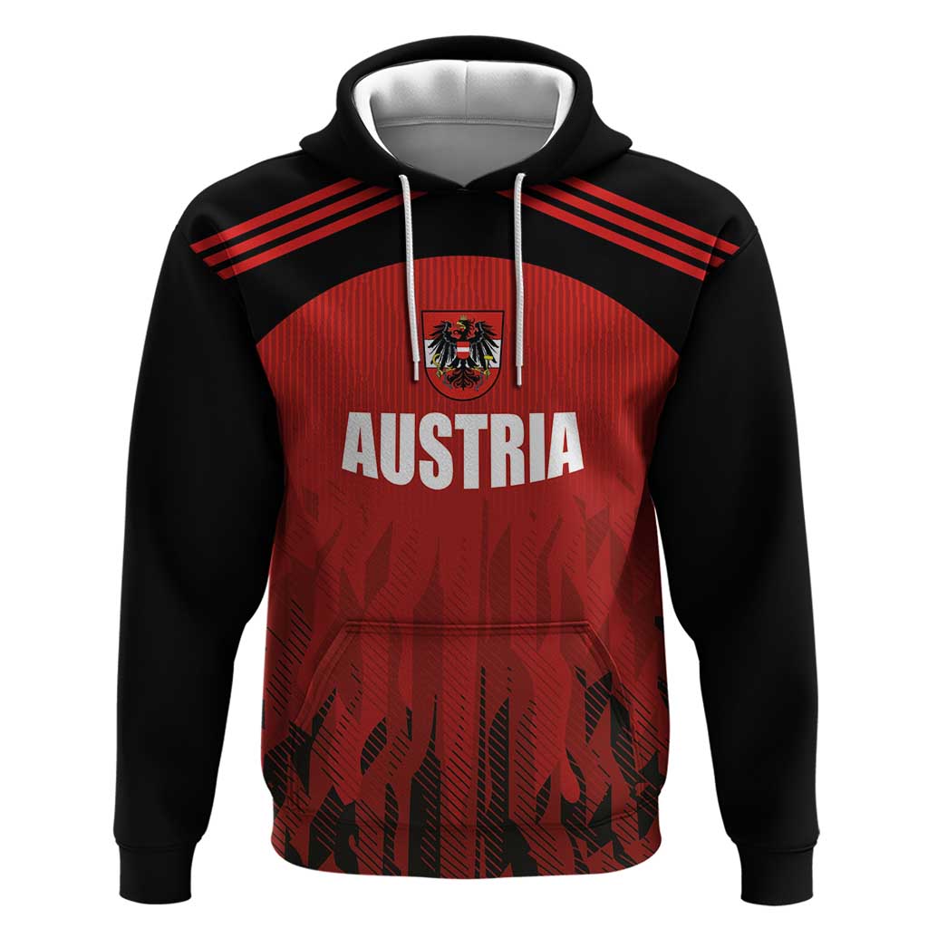Custom Austria Football 2024 Go Champion Hoodie Home Color LT03