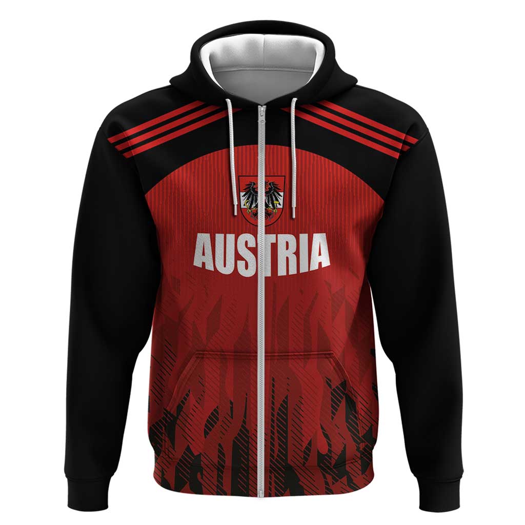 Custom Austria Football 2024 Go Champion Hoodie Home Color LT03