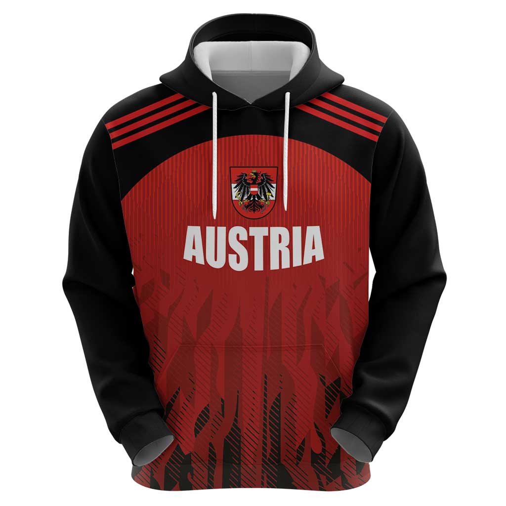Custom Austria Football 2024 Go Champion Hoodie Home Color LT03
