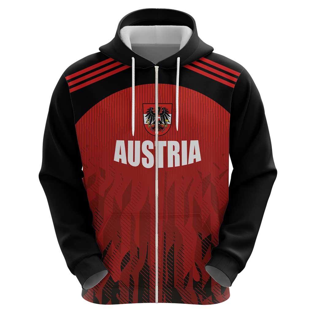 Custom Austria Football 2024 Go Champion Hoodie Home Color LT03