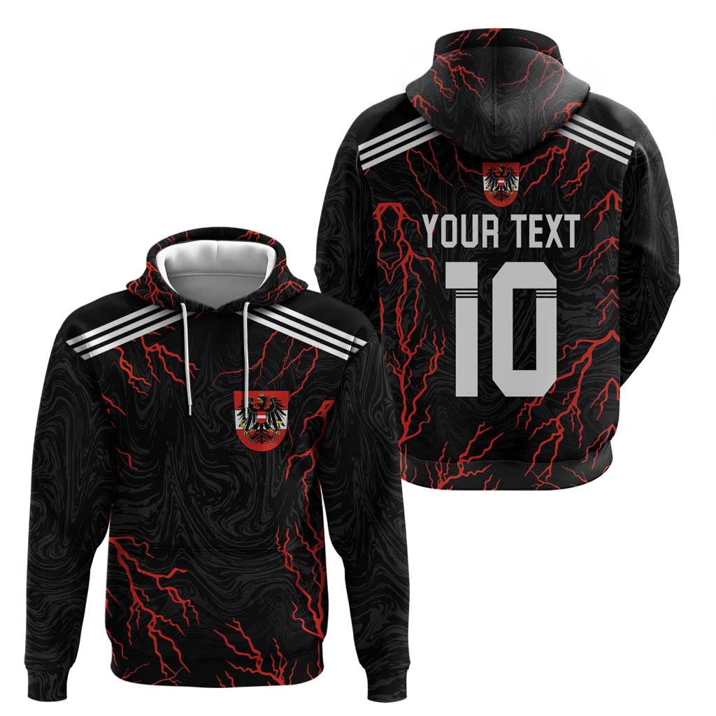 Custom Austria Football 2024 Go Champion Hoodie Away Color LT03