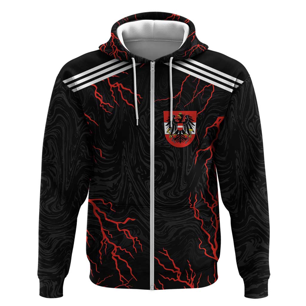 Custom Austria Football 2024 Go Champion Hoodie Away Color LT03