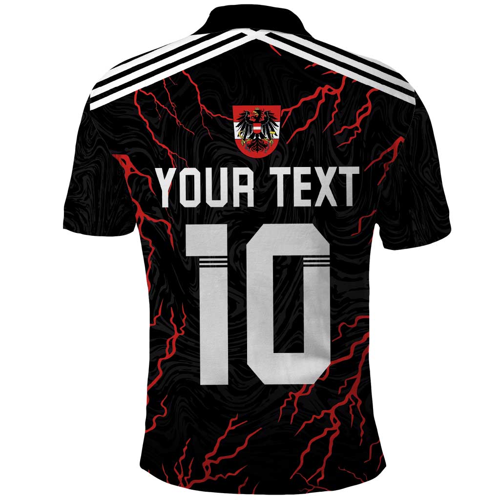 Custom Austria Football 2024 Go Champion Polo Shirt Away Color LT03