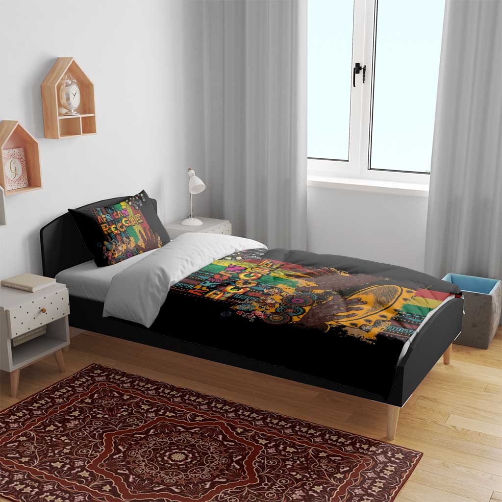 Afro-Caribbean Bedding Set African and Reggae Art Music LT03