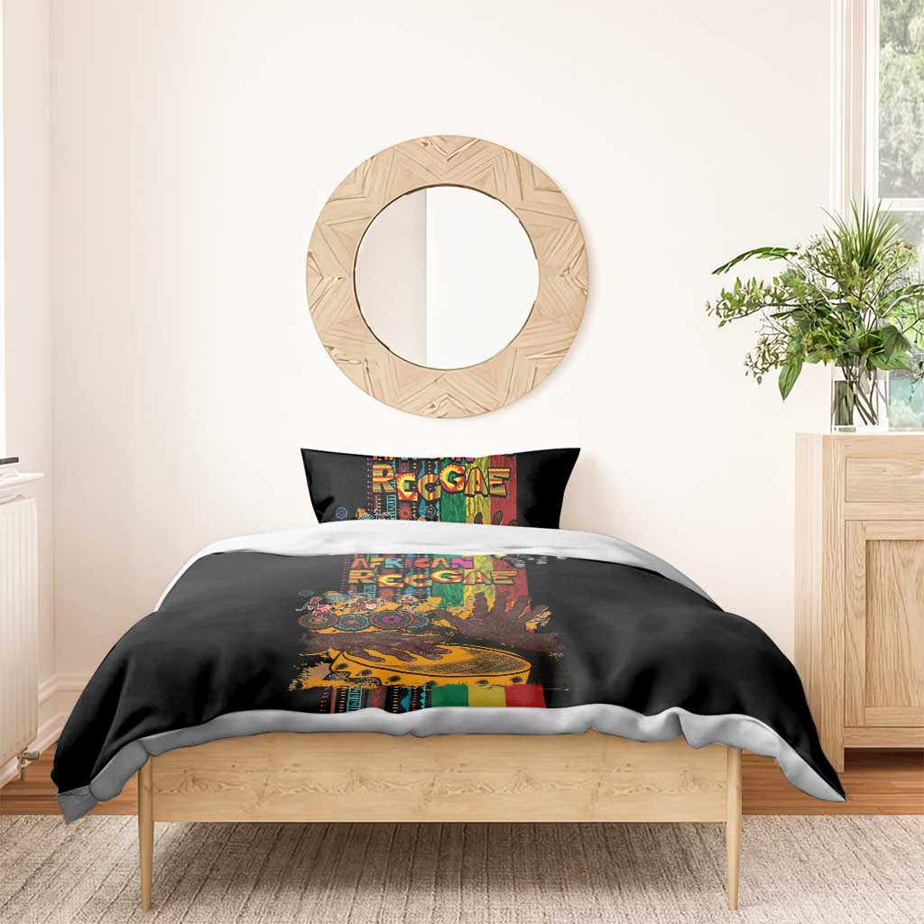 Afro-Caribbean Bedding Set African and Reggae Art Music LT03