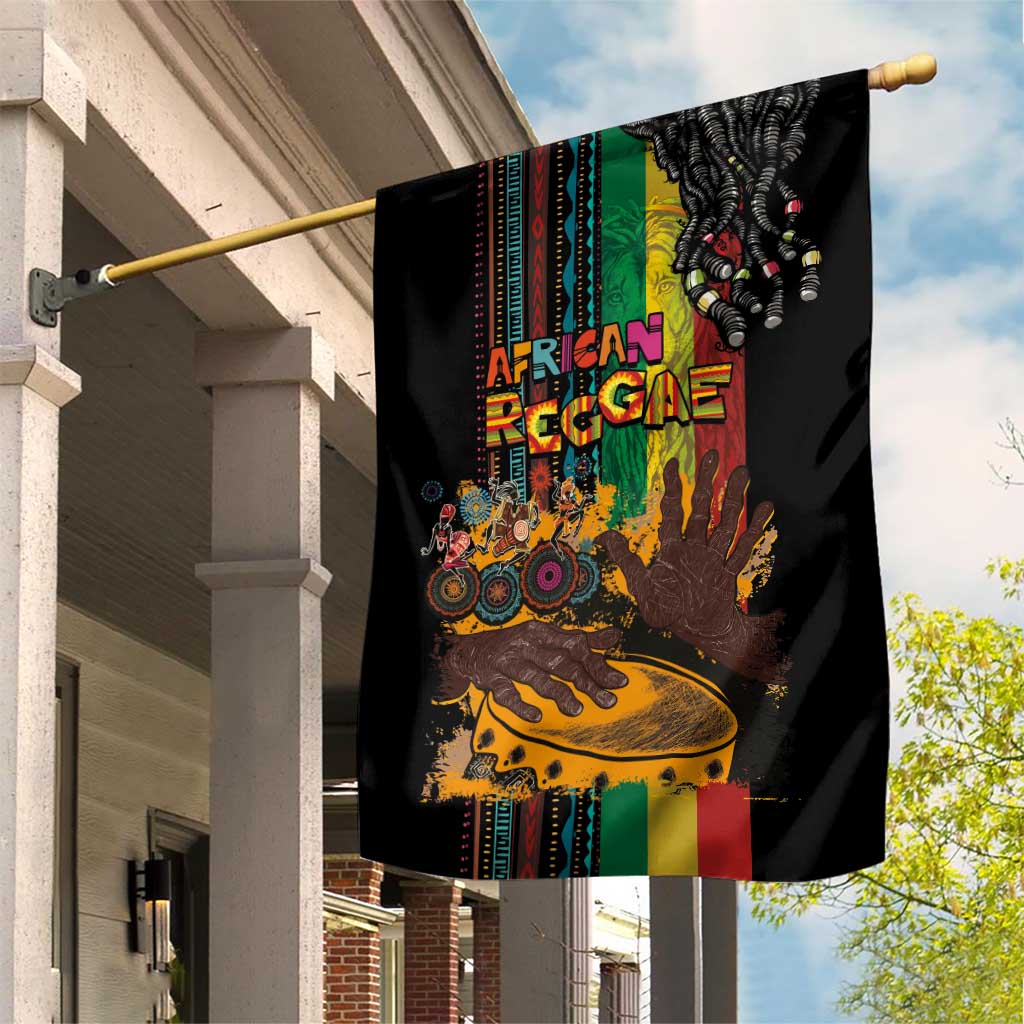 Afro-Caribbean Garden Flag African and Reggae Art Music LT03