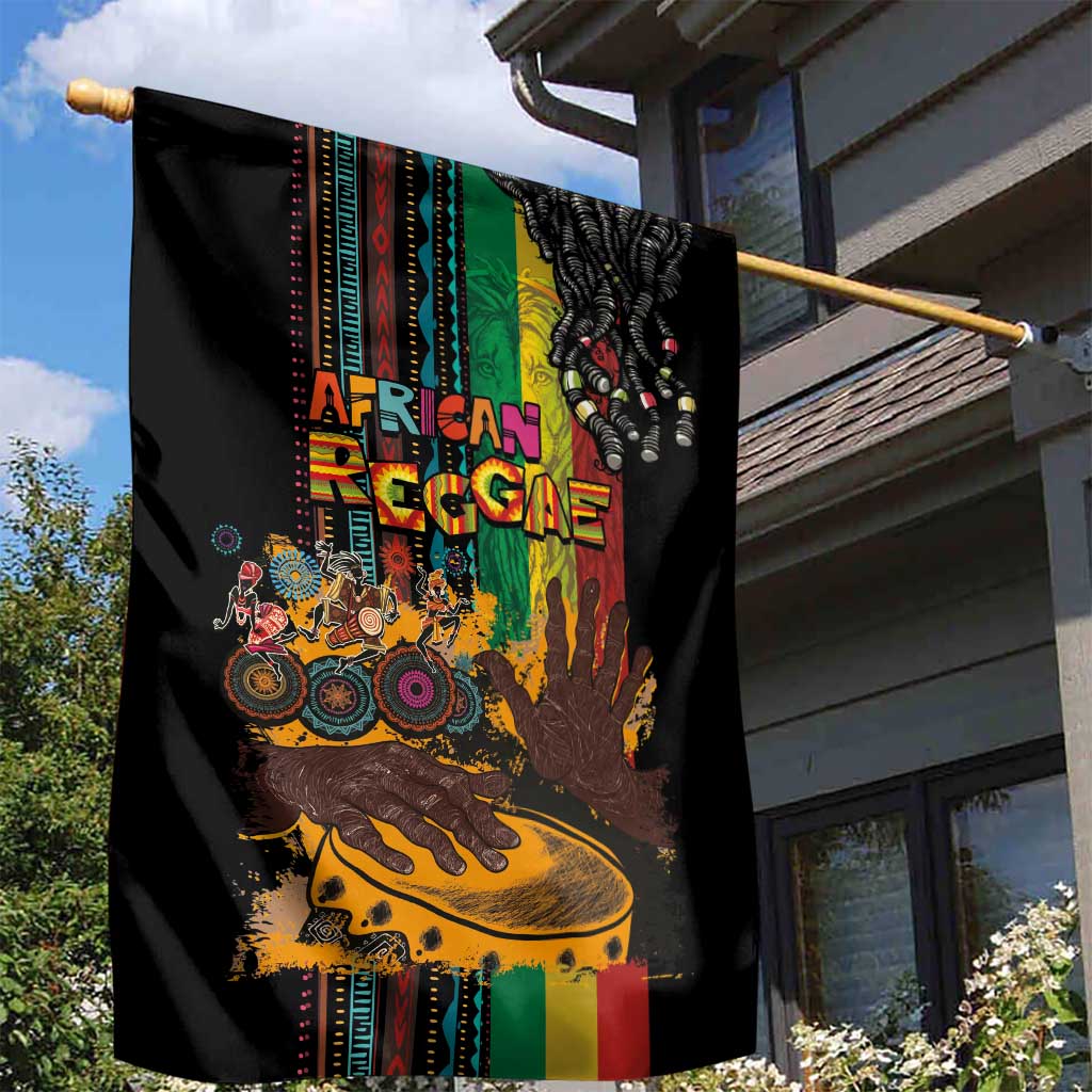 Afro-Caribbean Garden Flag African and Reggae Art Music LT03