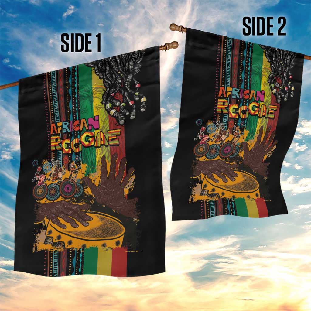 Afro-Caribbean Garden Flag African and Reggae Art Music LT03