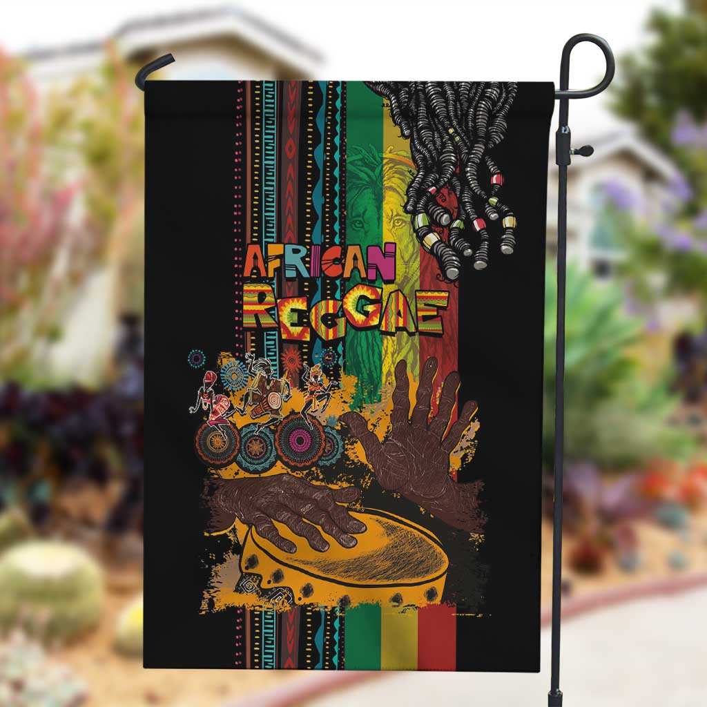 Afro-Caribbean Garden Flag African and Reggae Art Music LT03