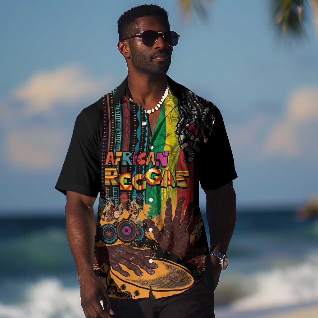 Afro-Caribbean Hawaiian Shirt African and Reggae Art Music LT03