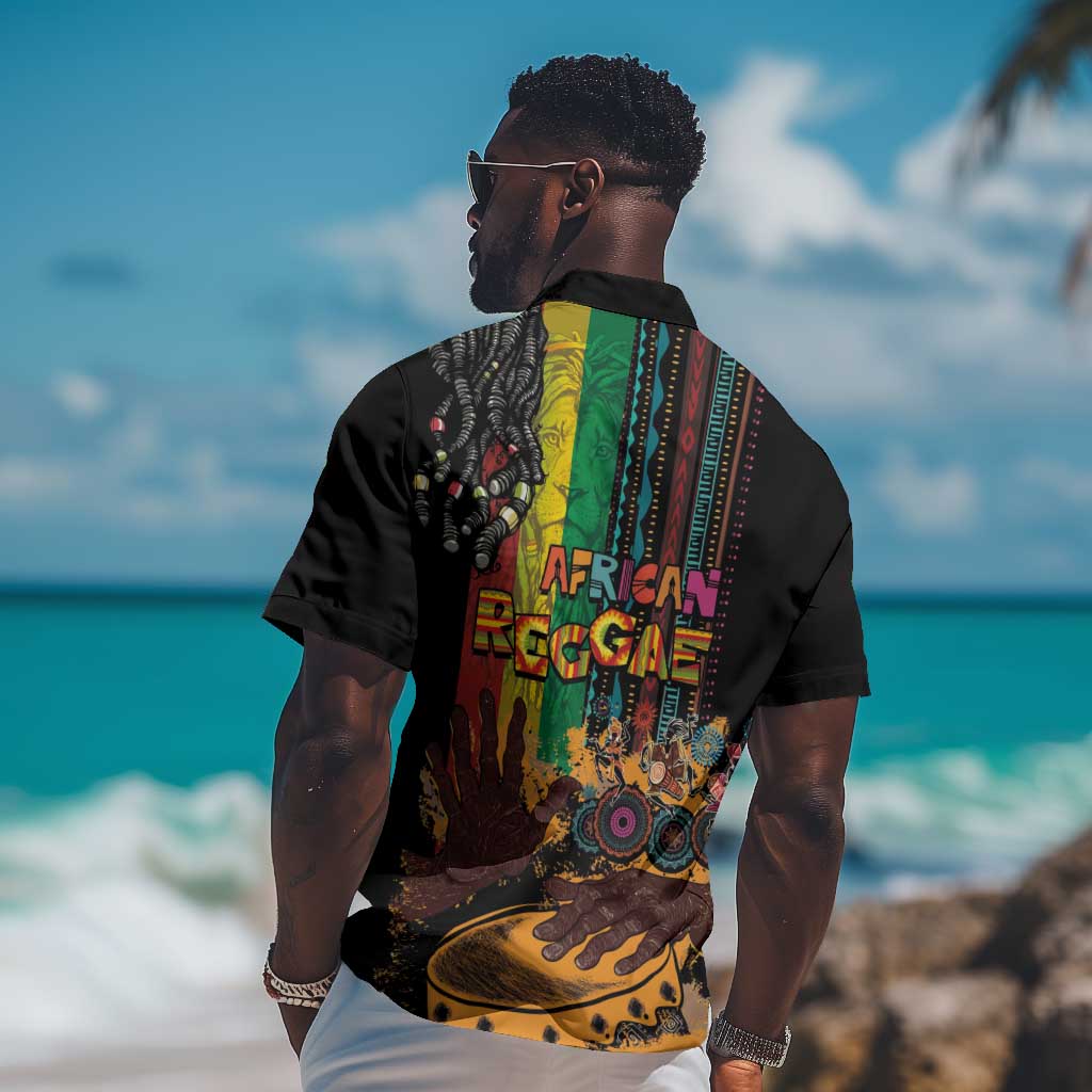 Afro-Caribbean Hawaiian Shirt African and Reggae Art Music LT03