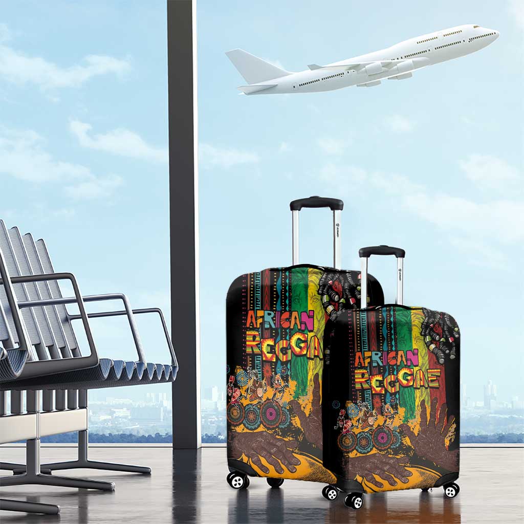 Afro-Caribbean Luggage Cover African and Reggae Art Music LT03