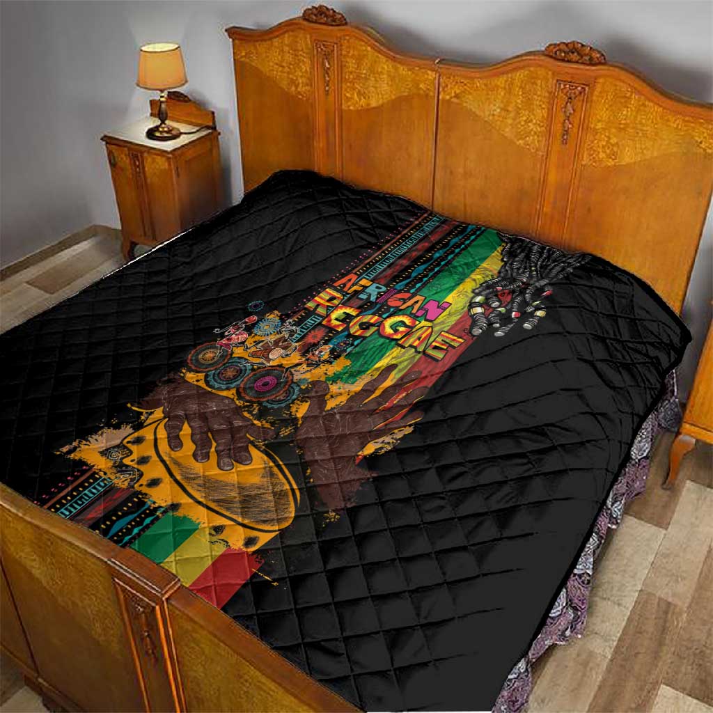 Afro-Caribbean Quilt African and Reggae Art Music LT03
