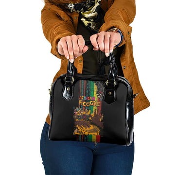 Afro-Caribbean Shoulder Handbag African and Reggae Art Music LT03