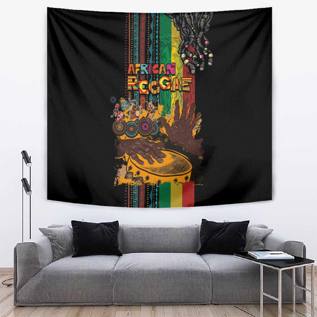 Afro-Caribbean Tapestry African and Reggae Art Music LT03