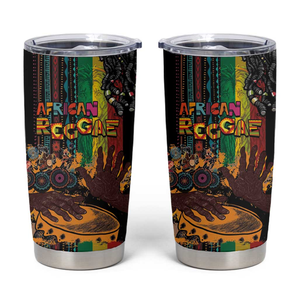 Afro-Caribbean Tumbler Cup African and Reggae Art Music LT03