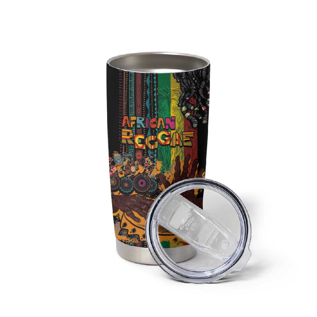 Afro-Caribbean Tumbler Cup African and Reggae Art Music LT03