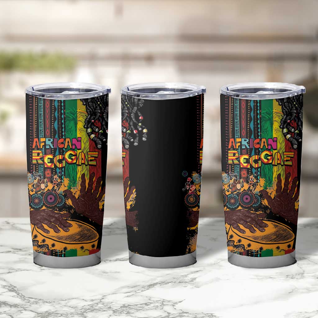 Afro-Caribbean Tumbler Cup African and Reggae Art Music LT03