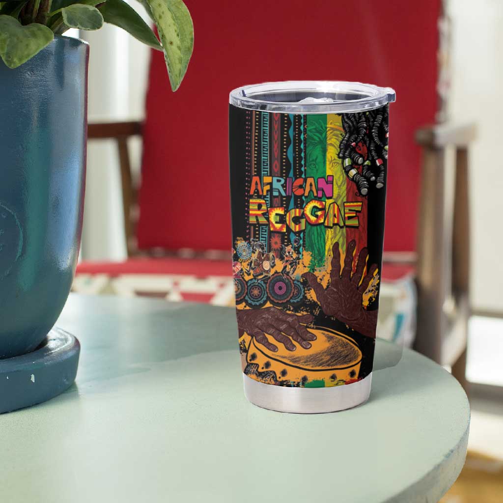 Afro-Caribbean Tumbler Cup African and Reggae Art Music LT03