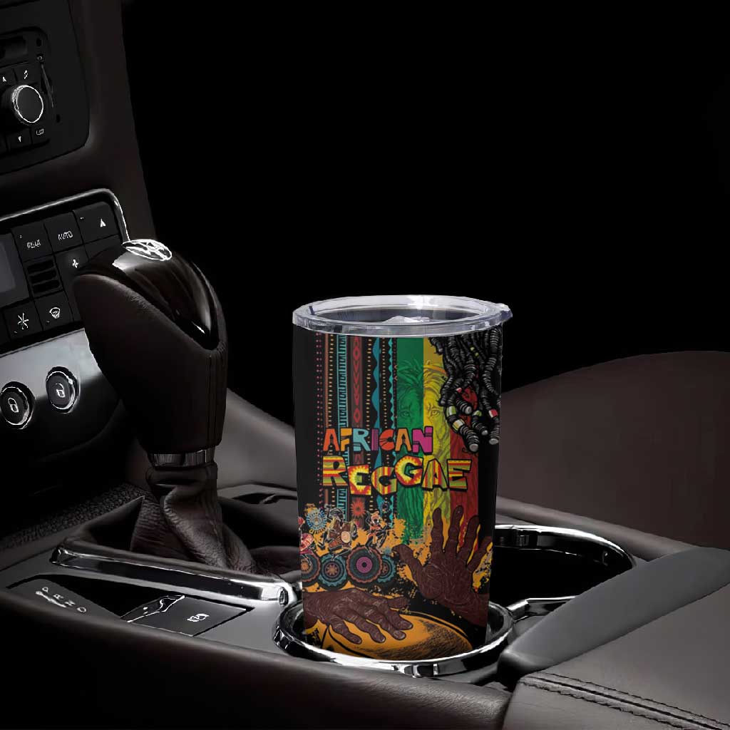 Afro-Caribbean Tumbler Cup African and Reggae Art Music LT03