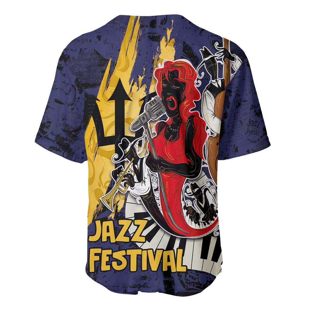 Afro-Barbados Jazz Festival Baseball Jersey Abstract Jazz Art LT03