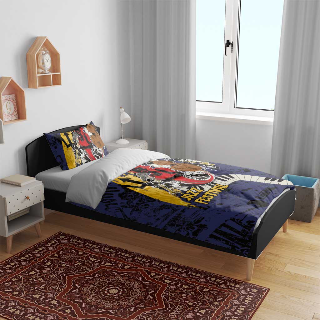 Afro-Barbados Jazz Festival Bedding Set Abstract Jazz Art LT03