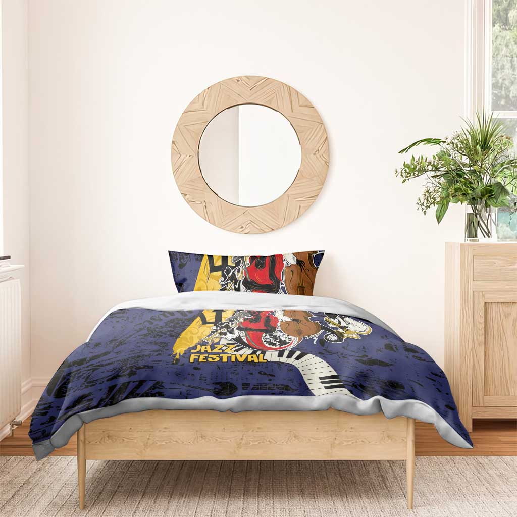 Afro-Barbados Jazz Festival Bedding Set Abstract Jazz Art LT03