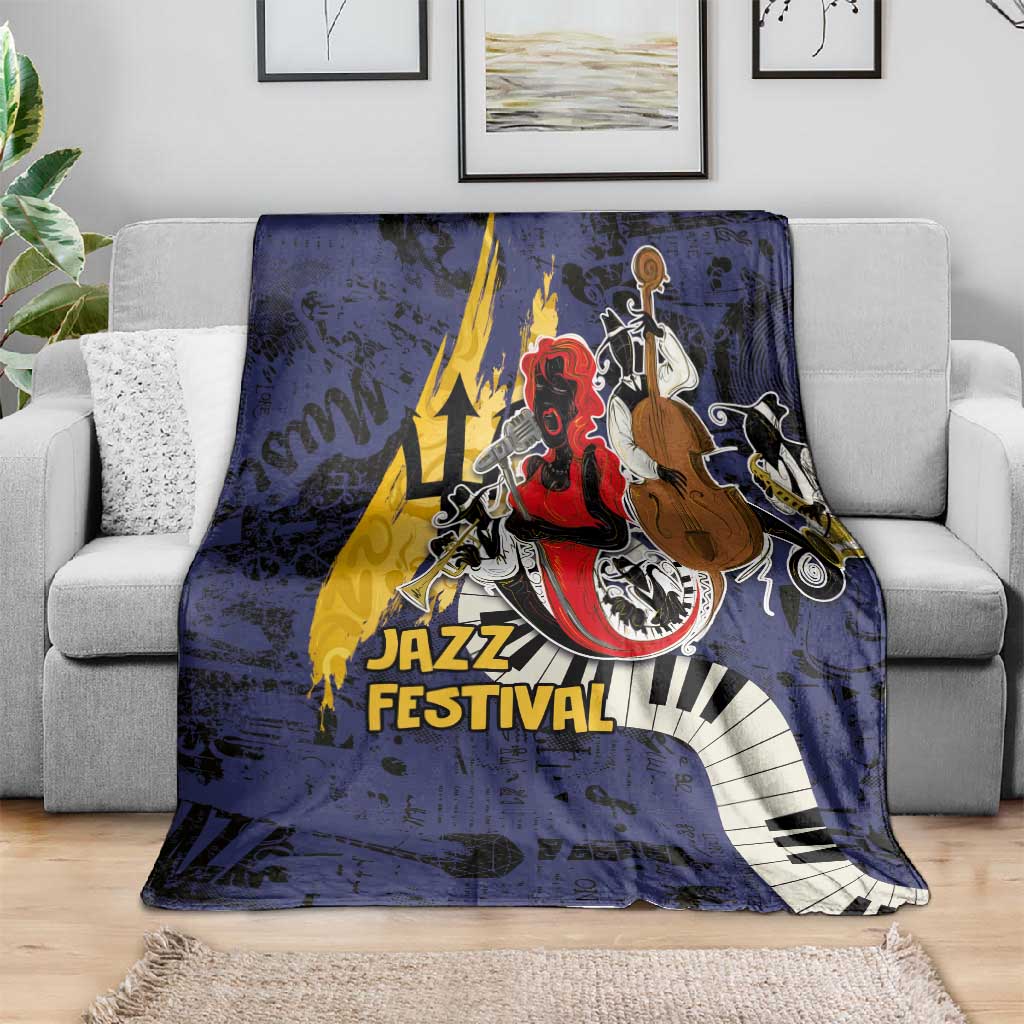 Afro-Barbados Jazz Festival Blanket Abstract Jazz Art LT03