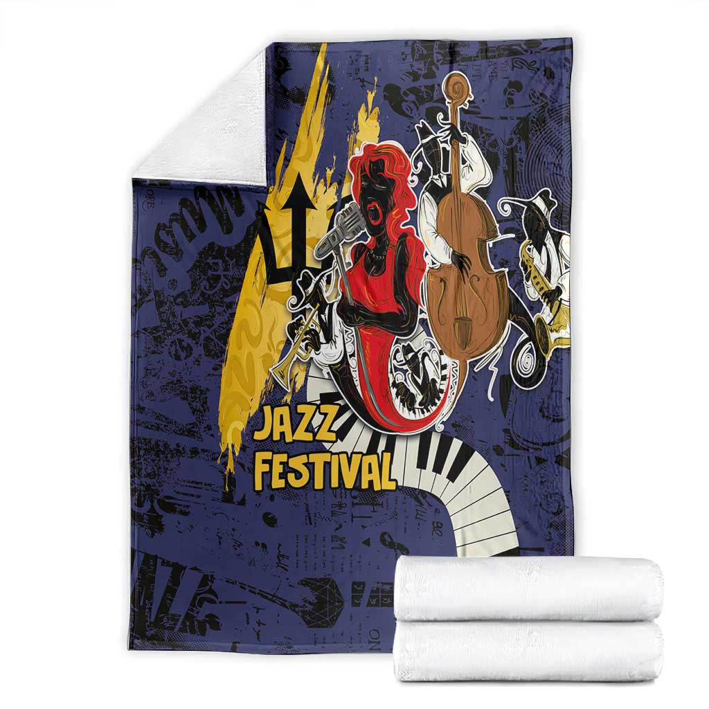 Afro-Barbados Jazz Festival Blanket Abstract Jazz Art LT03