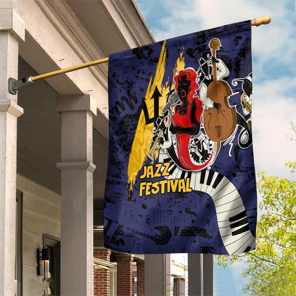 Afro-Barbados Jazz Festival Garden Flag Abstract Jazz Art LT03