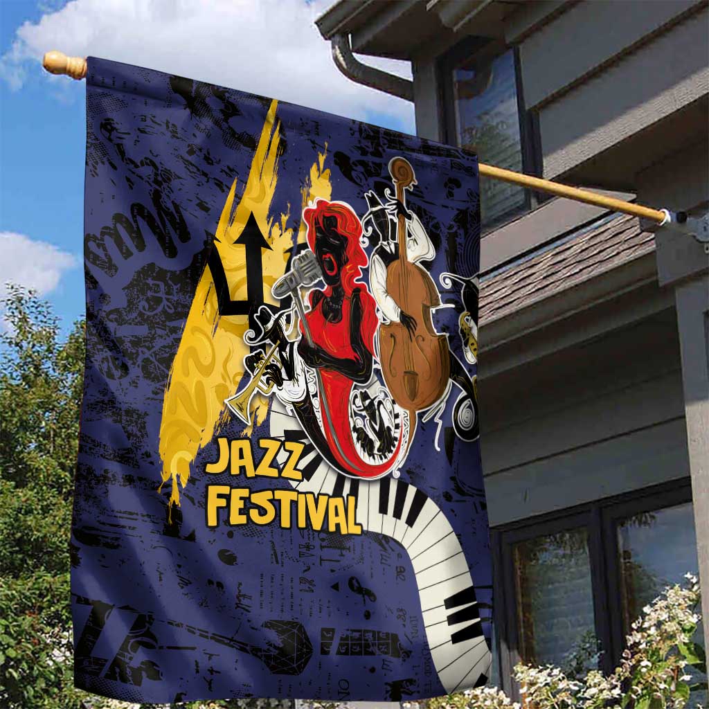 Afro-Barbados Jazz Festival Garden Flag Abstract Jazz Art LT03