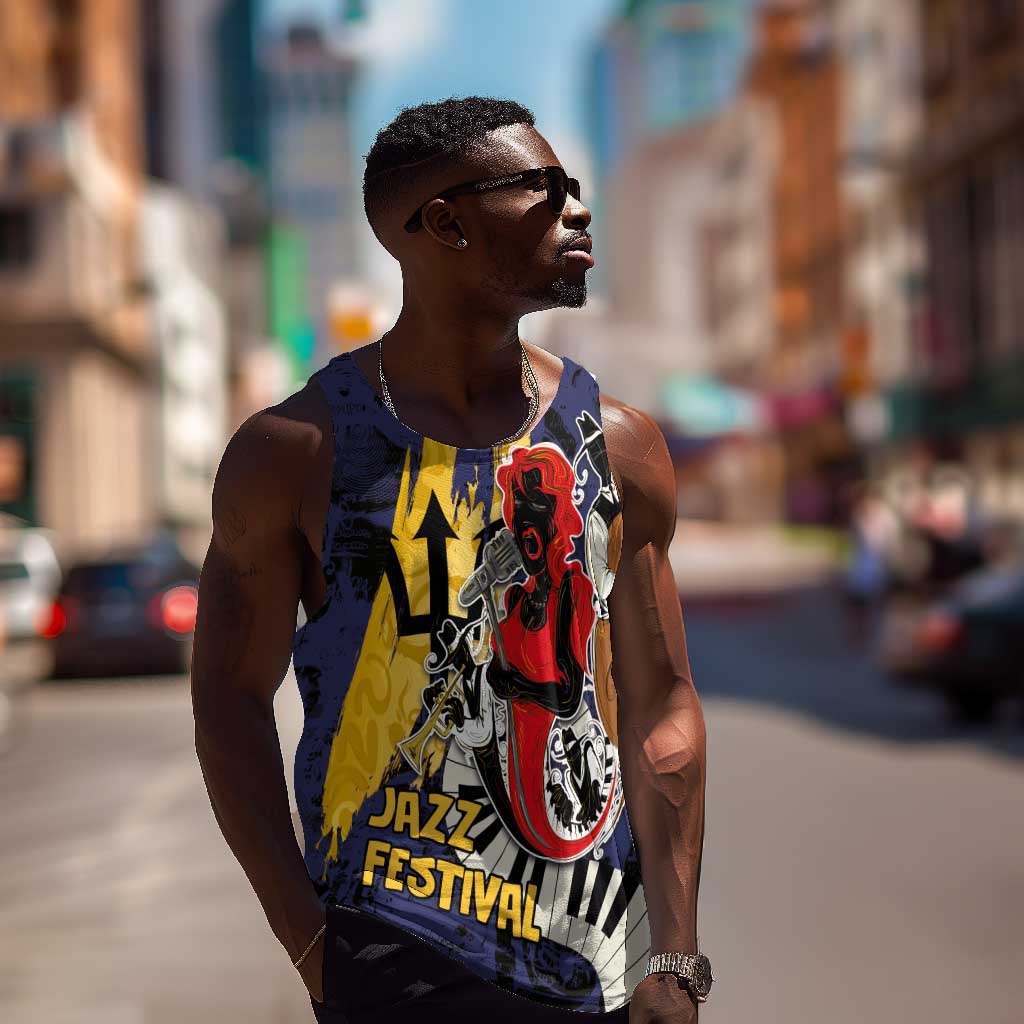 Afro-Barbados Jazz Festival Men Tank Top Abstract Jazz Art LT03