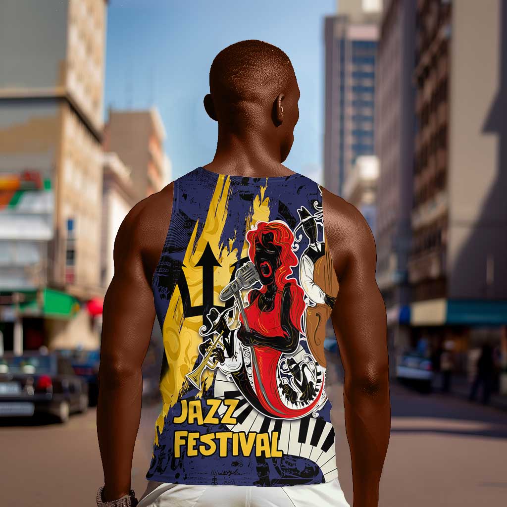 Afro-Barbados Jazz Festival Men Tank Top Abstract Jazz Art LT03
