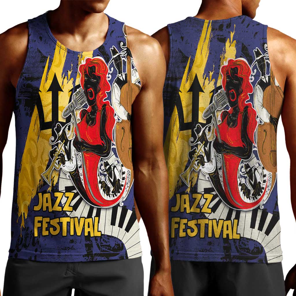Afro-Barbados Jazz Festival Men Tank Top Abstract Jazz Art LT03