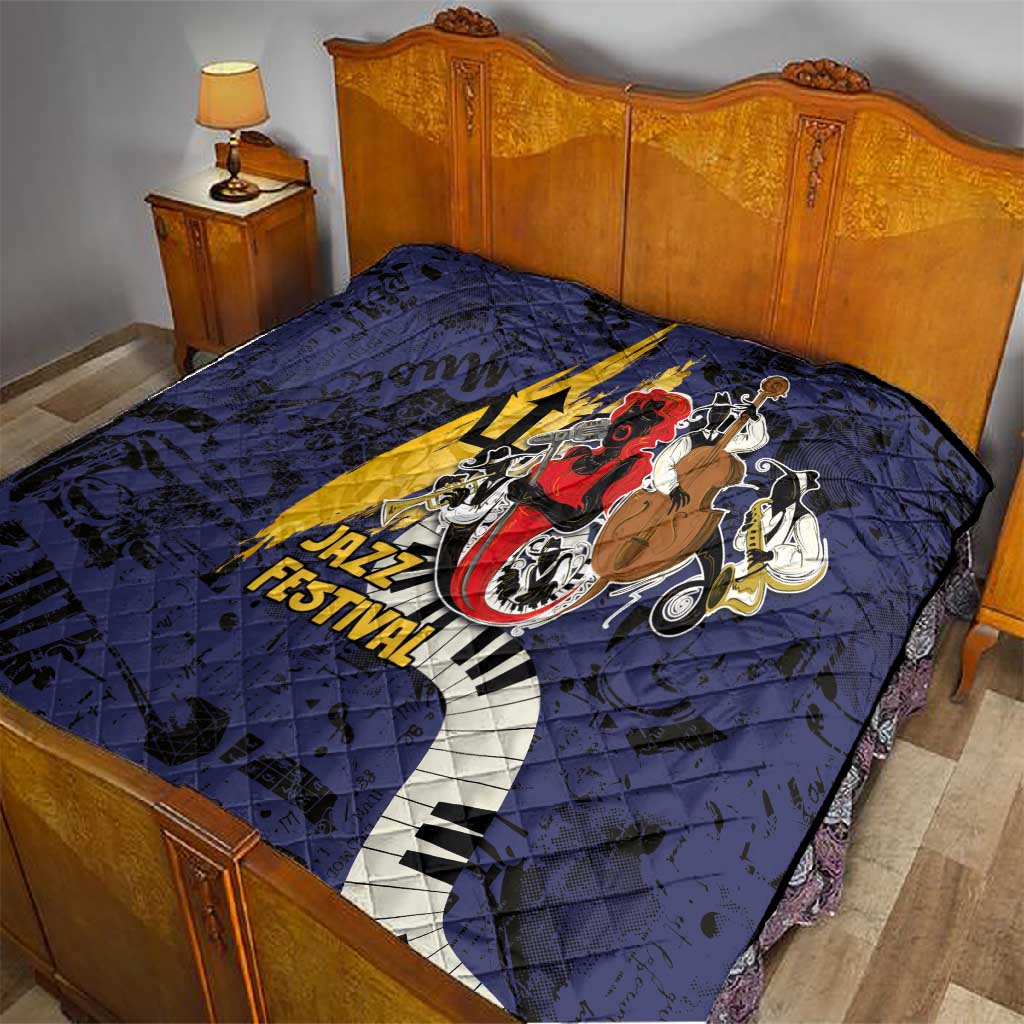 Afro-Barbados Jazz Festival Quilt Abstract Jazz Art LT03