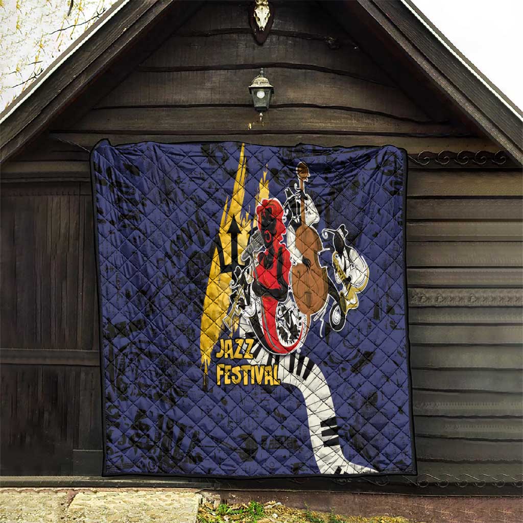 Afro-Barbados Jazz Festival Quilt Abstract Jazz Art LT03