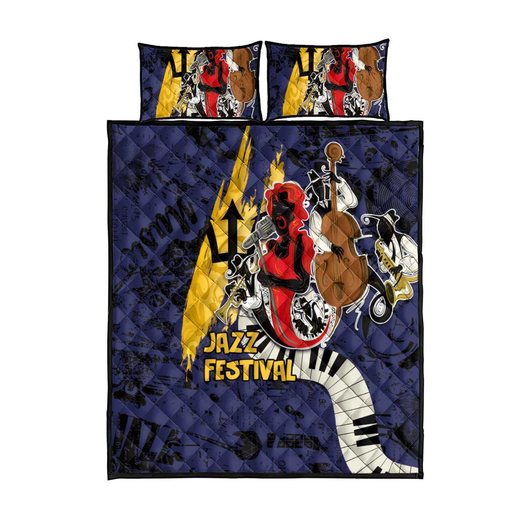 Afro-Barbados Jazz Festival Quilt Bed Set Abstract Jazz Art LT03