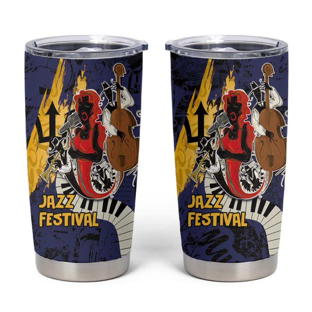 Afro-Barbados Jazz Festival Tumbler Cup Abstract Jazz Art LT03