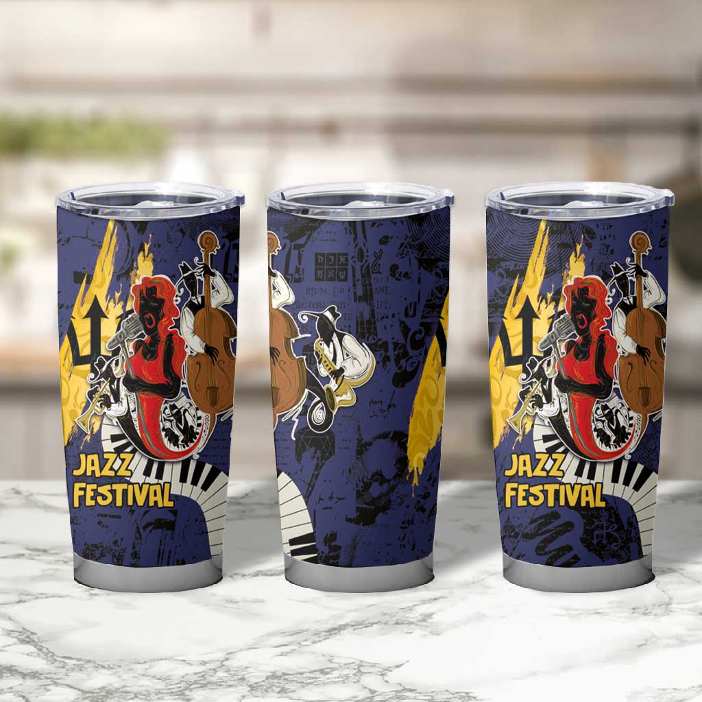 Afro-Barbados Jazz Festival Tumbler Cup Abstract Jazz Art LT03