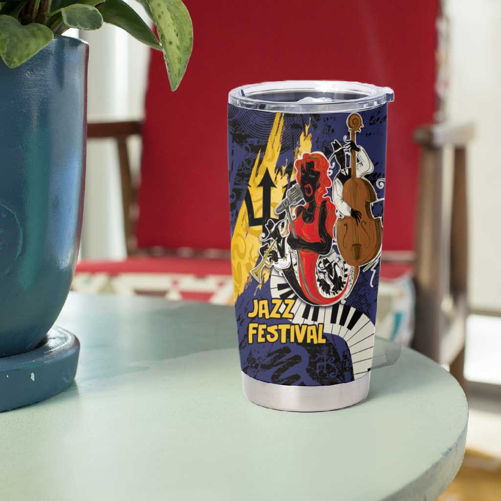 Afro-Barbados Jazz Festival Tumbler Cup Abstract Jazz Art LT03