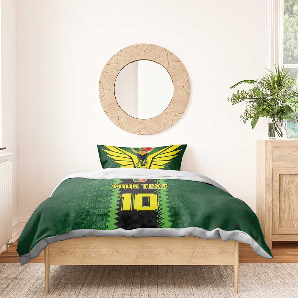 Custom Mali Football Bedding Set Les Aigles-Green, Gold & Red LT03