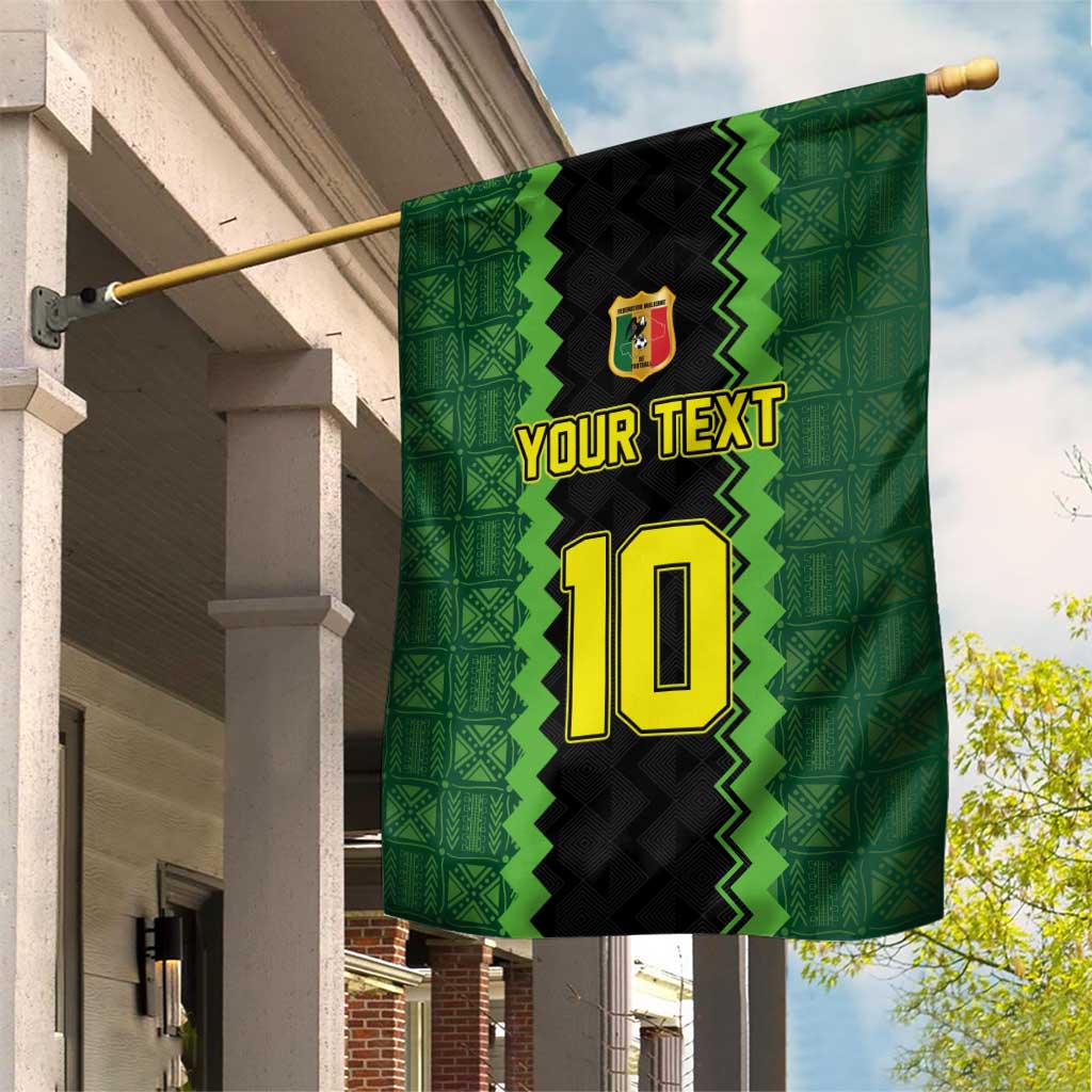 Custom Mali Football Garden Flag Les Aigles-Green, Gold & Red LT03