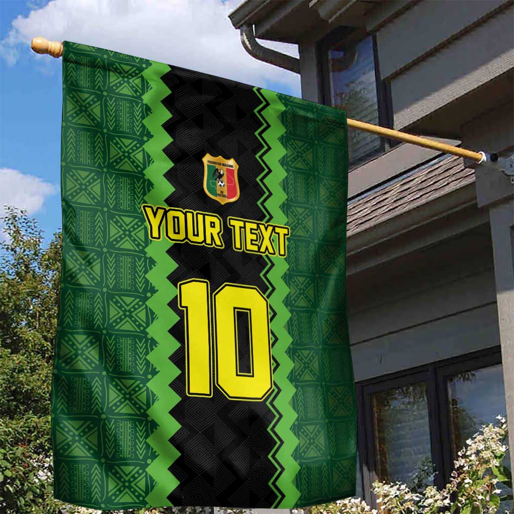 Custom Mali Football Garden Flag Les Aigles-Green, Gold & Red LT03