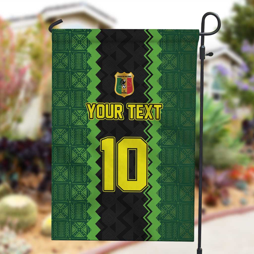 Custom Mali Football Garden Flag Les Aigles-Green, Gold & Red LT03