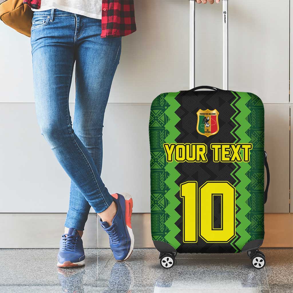Custom Mali Football Luggage Cover Les Aigles-Green Gold and Red LT03