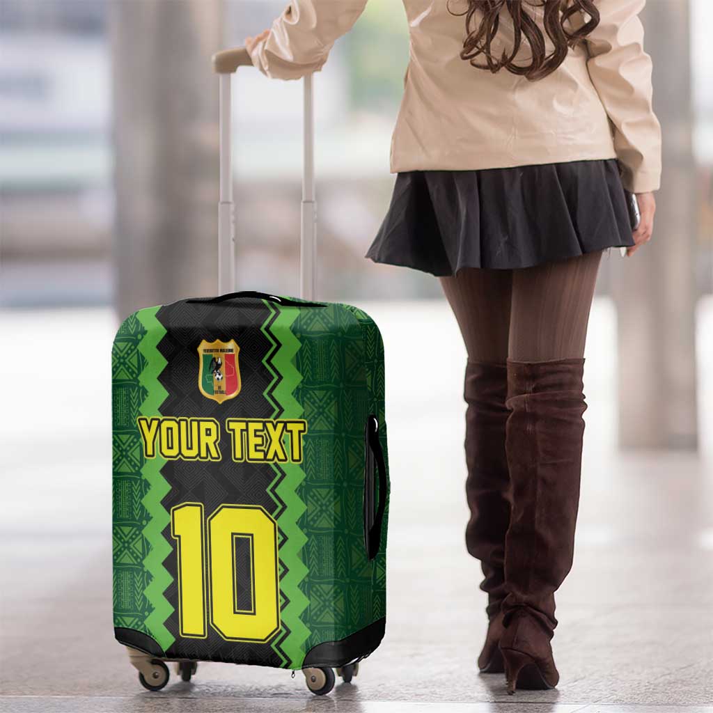 Custom Mali Football Luggage Cover Les Aigles-Green Gold and Red LT03