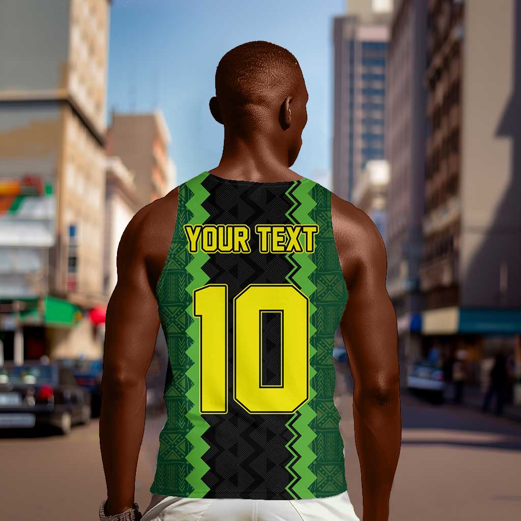 Custom Mali Football Men Tank Top Les Aigles-Green, Gold & Red LT03