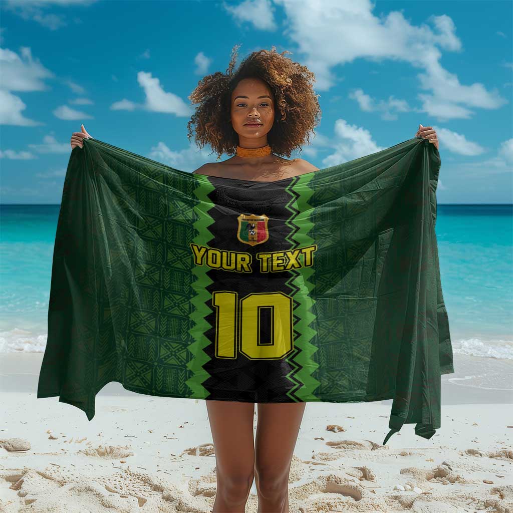 Custom Mali Football Sarong Les Aigles-Green, Gold & Red LT03