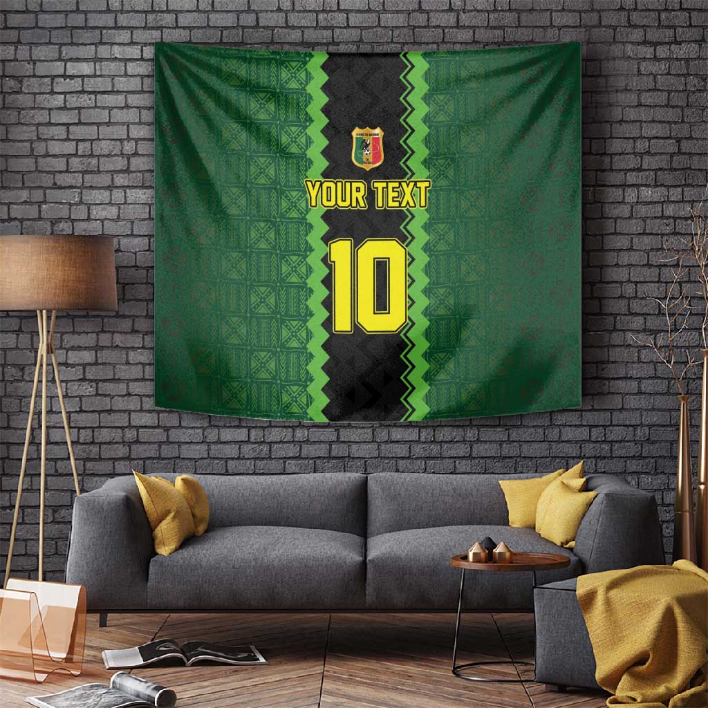 Custom Mali Football Tapestry Les Aigles-Green, Gold & Red LT03