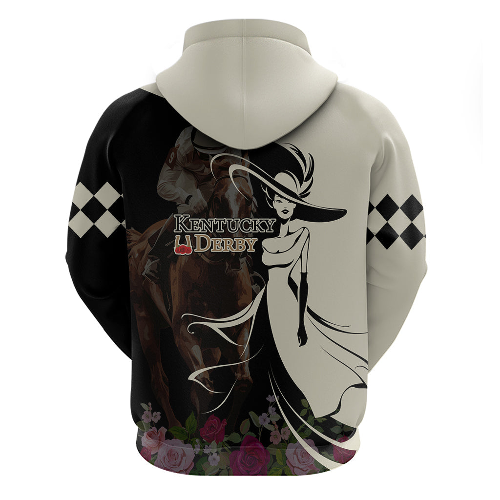 Kentucky Racing Horses Derby Hat Girl Hoodie Black Color LT03